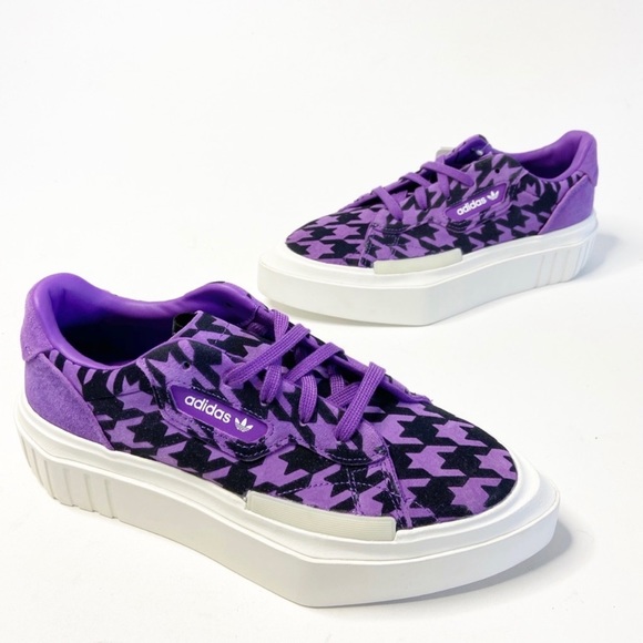 adidas Shoes - NWT ADIDAS Hypersleek Purple Houndstooth (G54057)